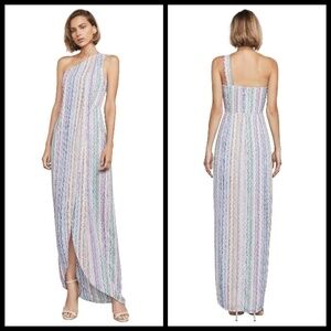 💕BCBMAXAZRIA💕 Striped One-Shoulder Maxi Dress 8